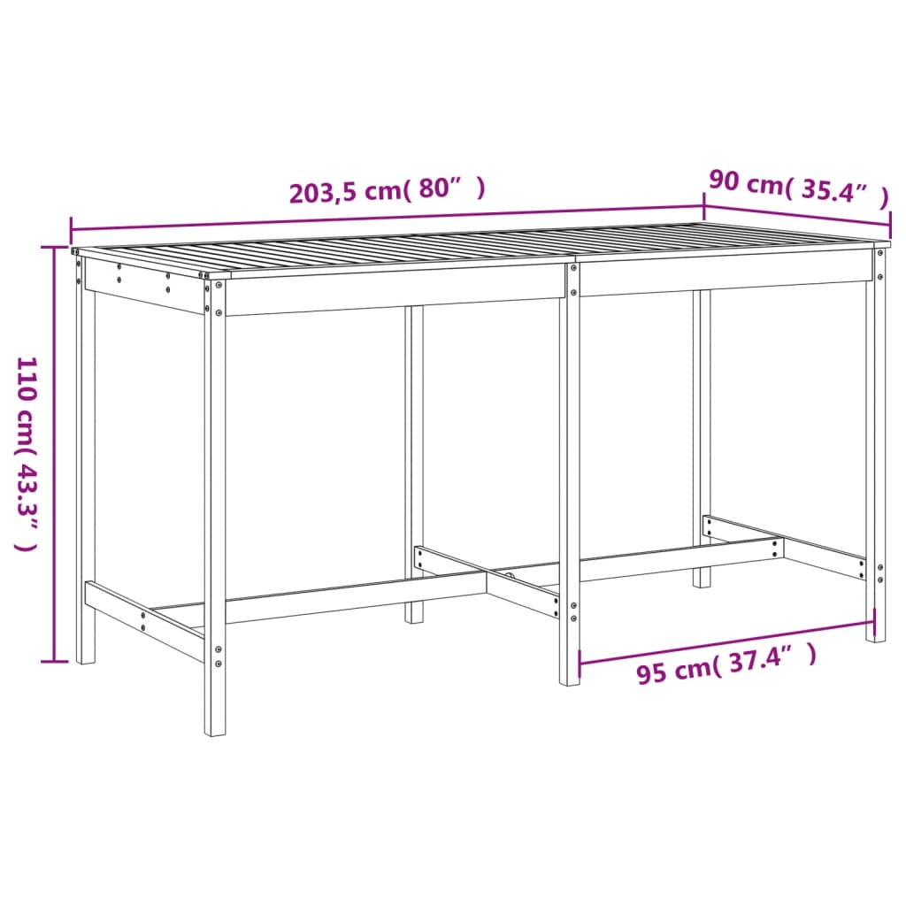 9-delige Barset massief