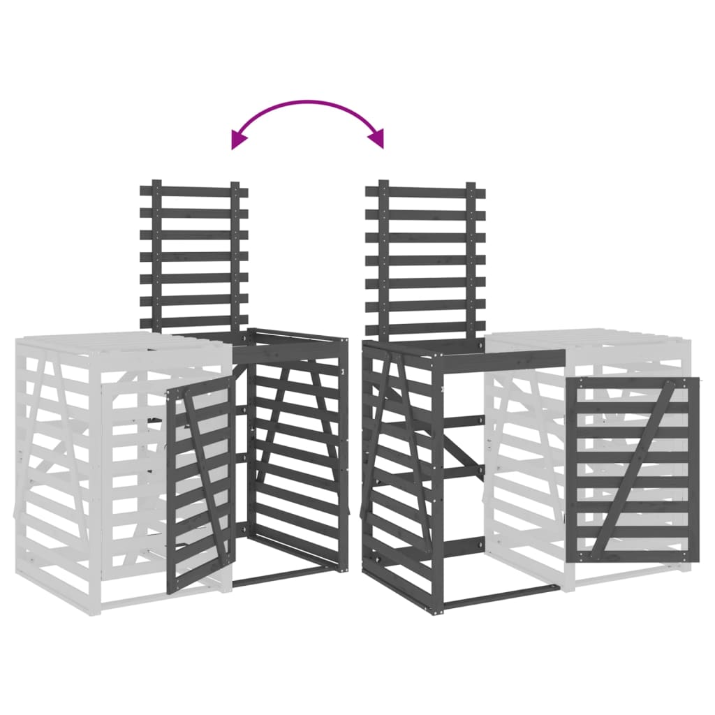 Containerberging 84x90x128,5 cm massief