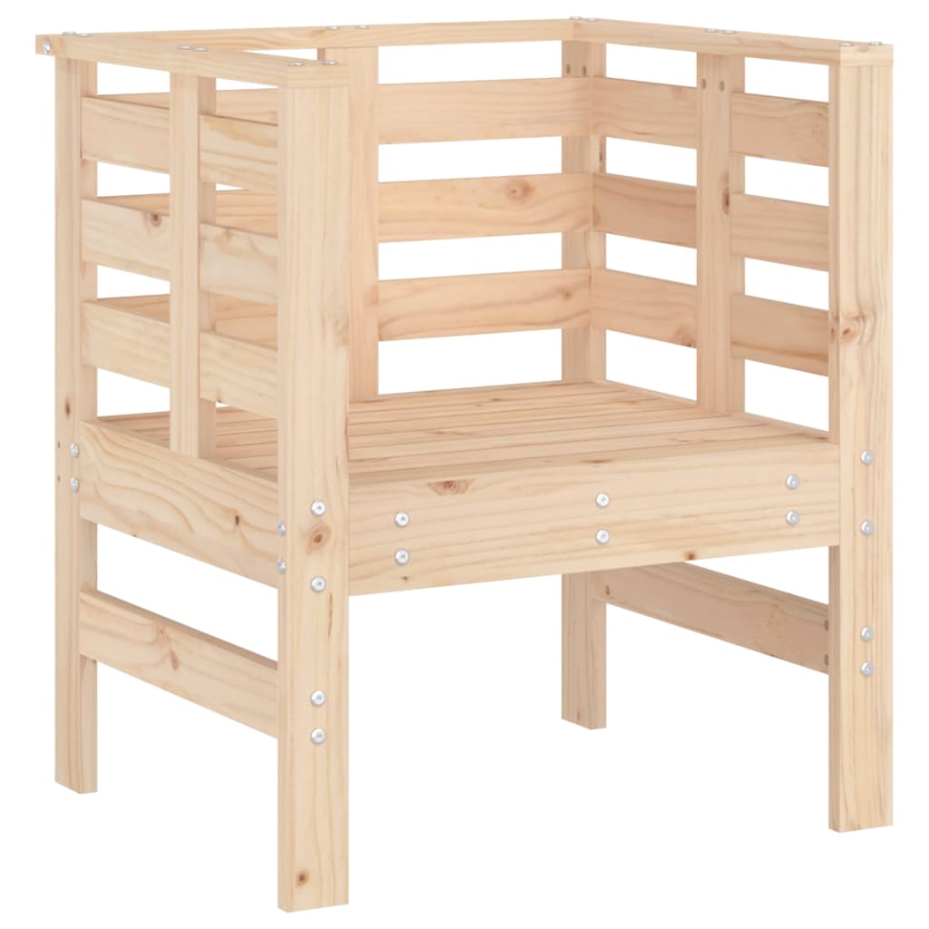 Tuinstoelen 2 st 61,5x53x71 cm massief