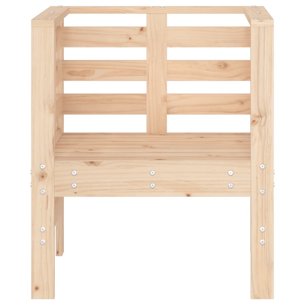 Tuinstoelen 2 st 61,5x53x71 cm massief