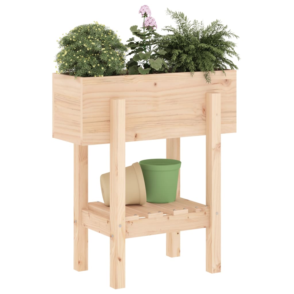 Plantenbak verhoogd 101x30x69 cm massief