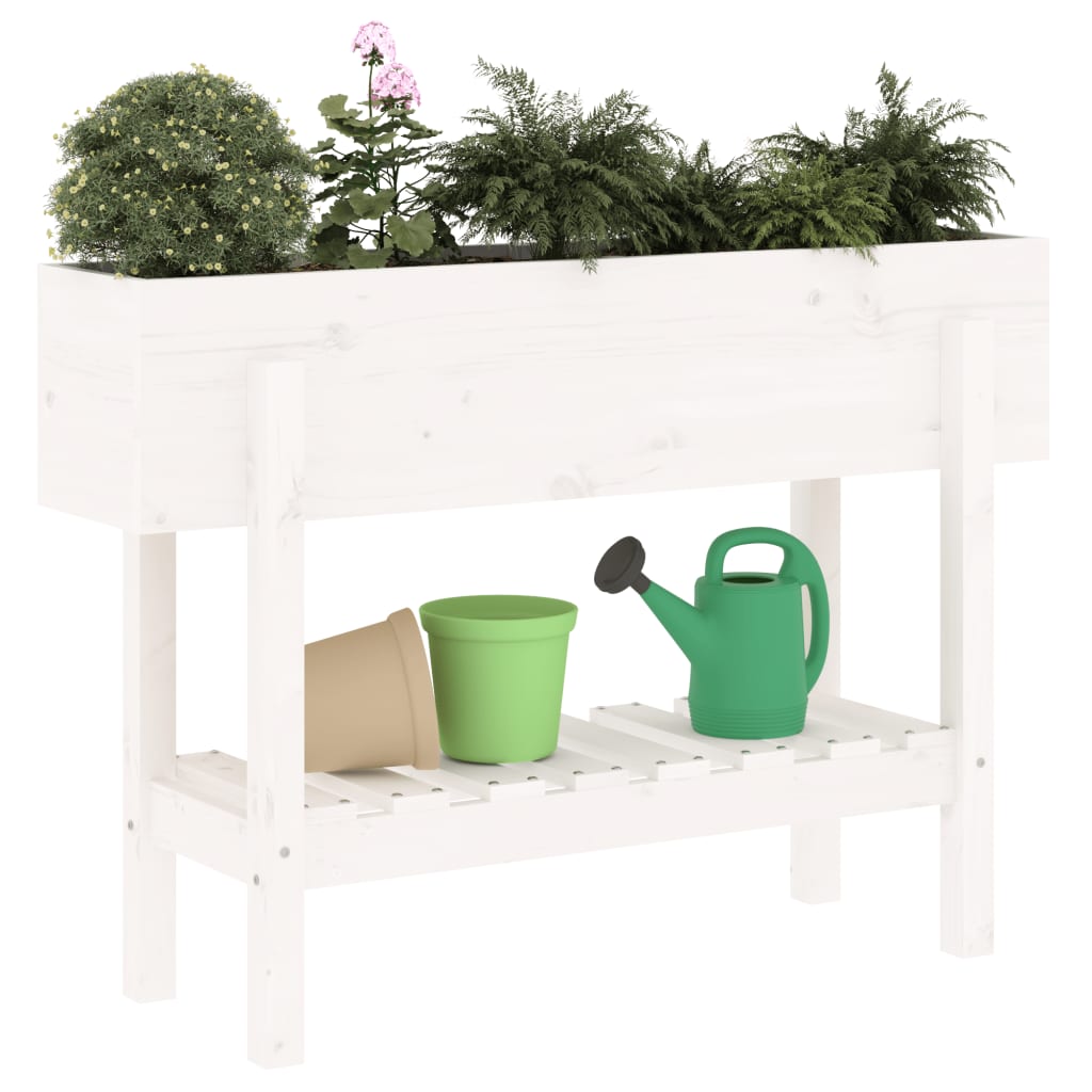 Plantenbak verhoogd 101x30x69 cm massief