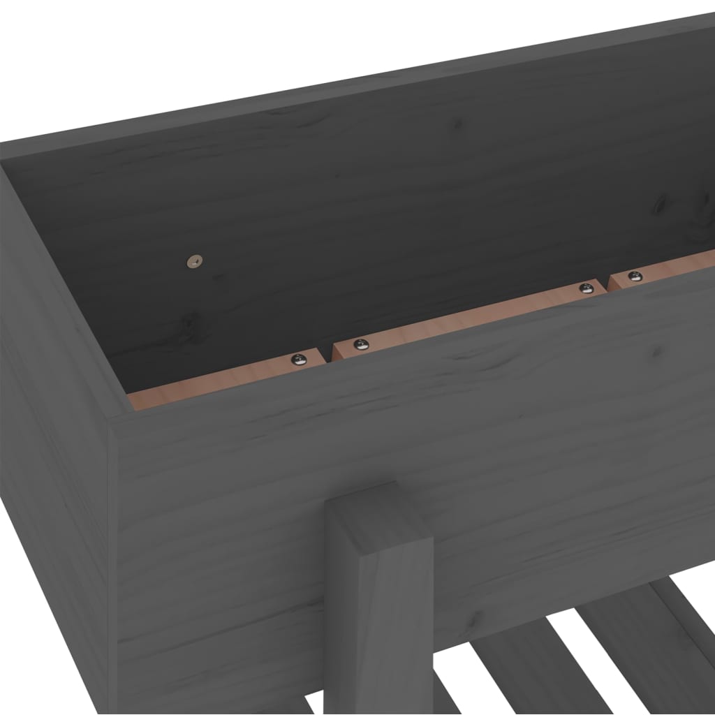 Plantenbak verhoogd 101x30x69 cm massief