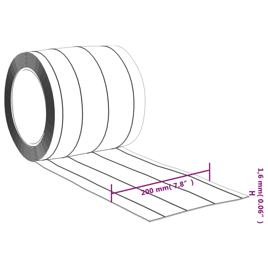 Deurgordijn 200x1,6 mm 25 m PVC