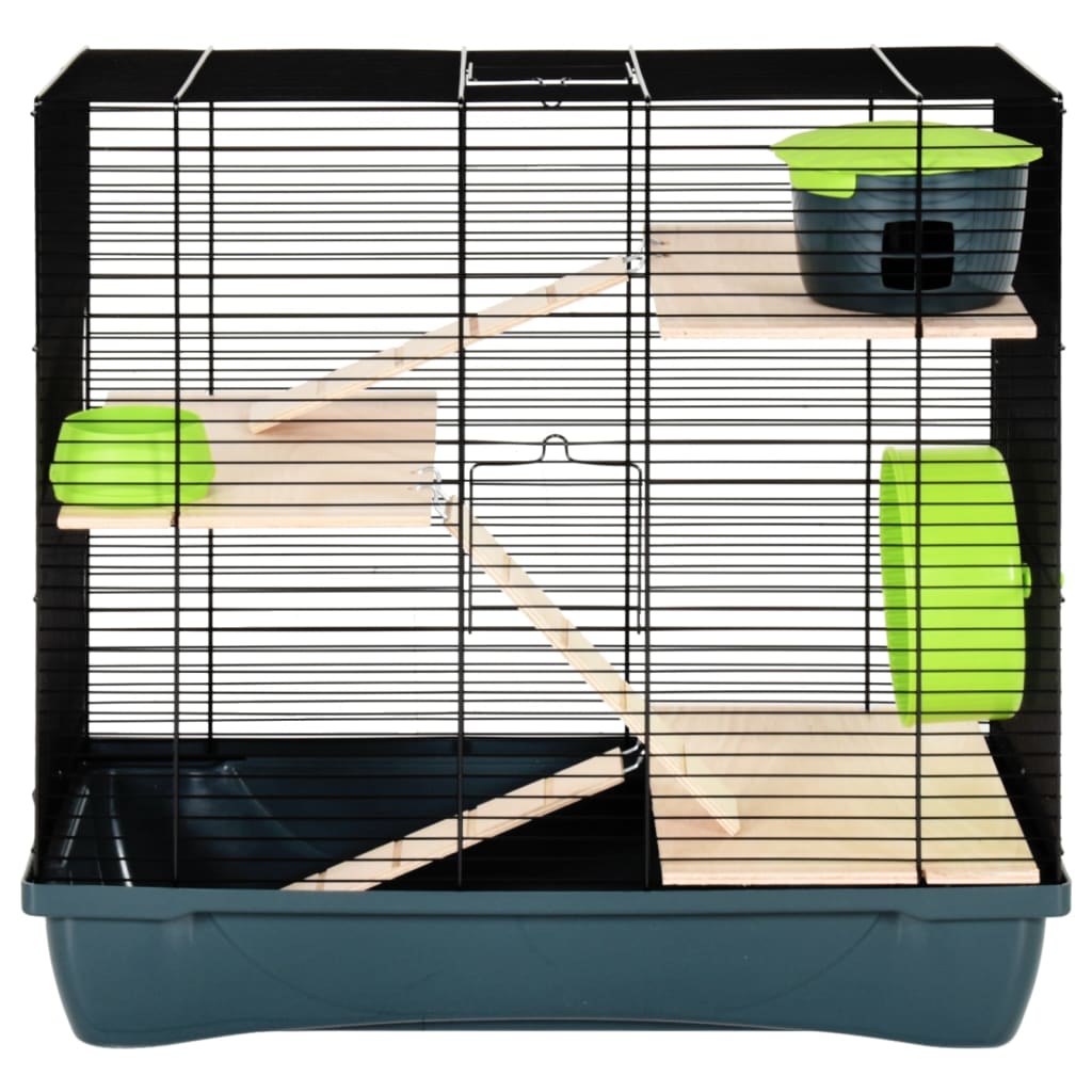 Hamsterkooi 58x32x36 cm polypropeen en metaal rood