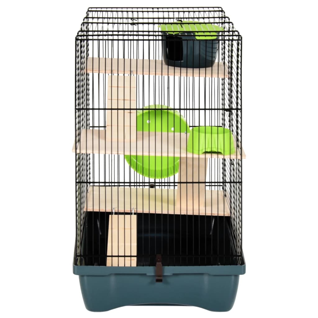 Hamsterkooi 58x32x36 cm polypropeen en metaal rood