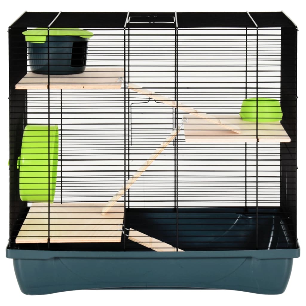 Hamsterkooi 58x32x36 cm polypropeen en metaal rood