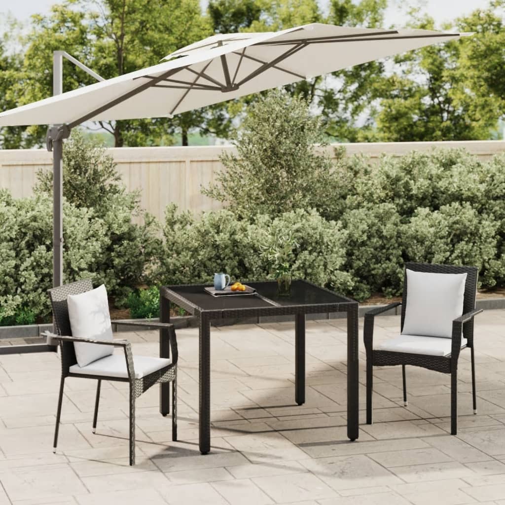 5-delige Tuinset met kussens poly rattan