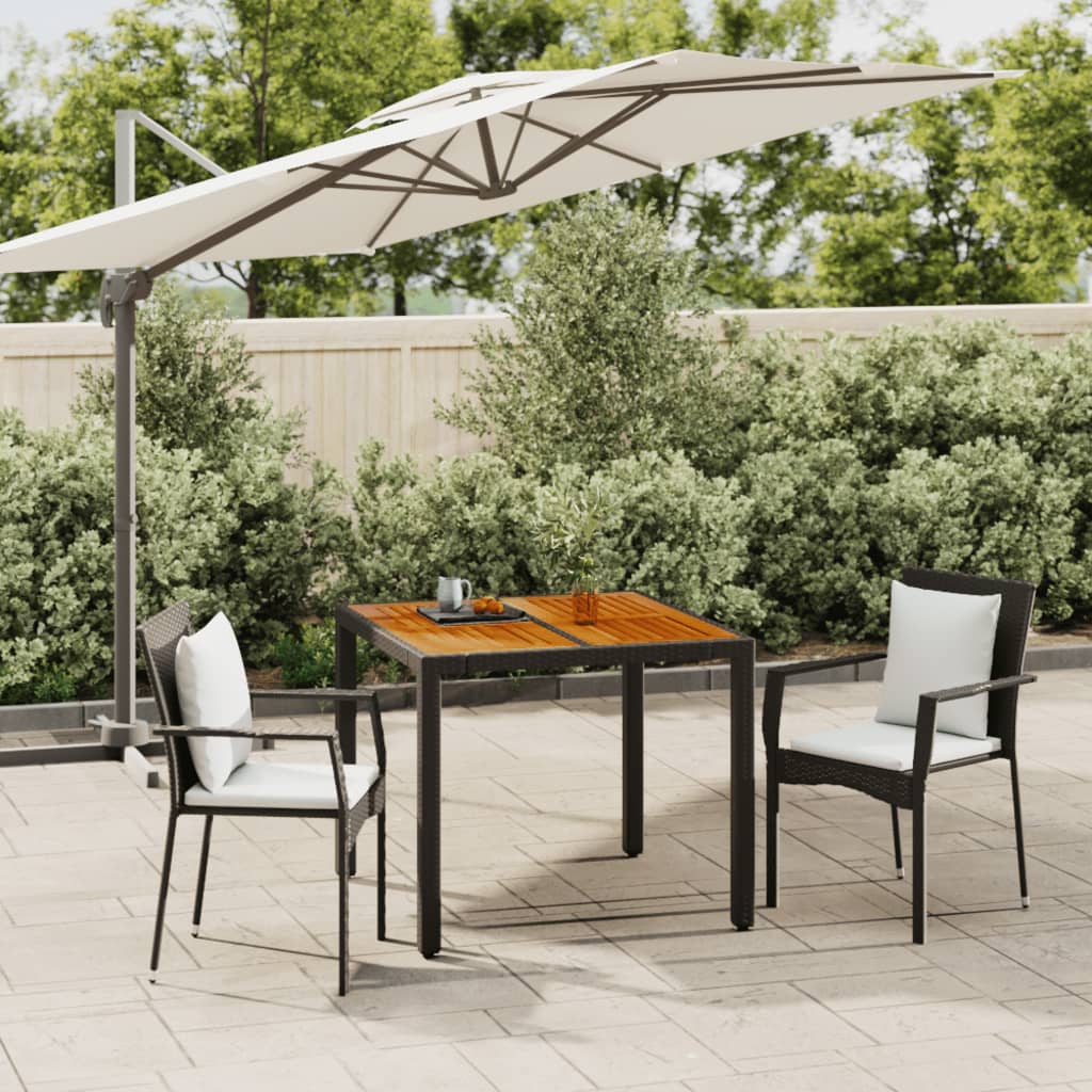 5-delige Tuinset met kussens poly rattan