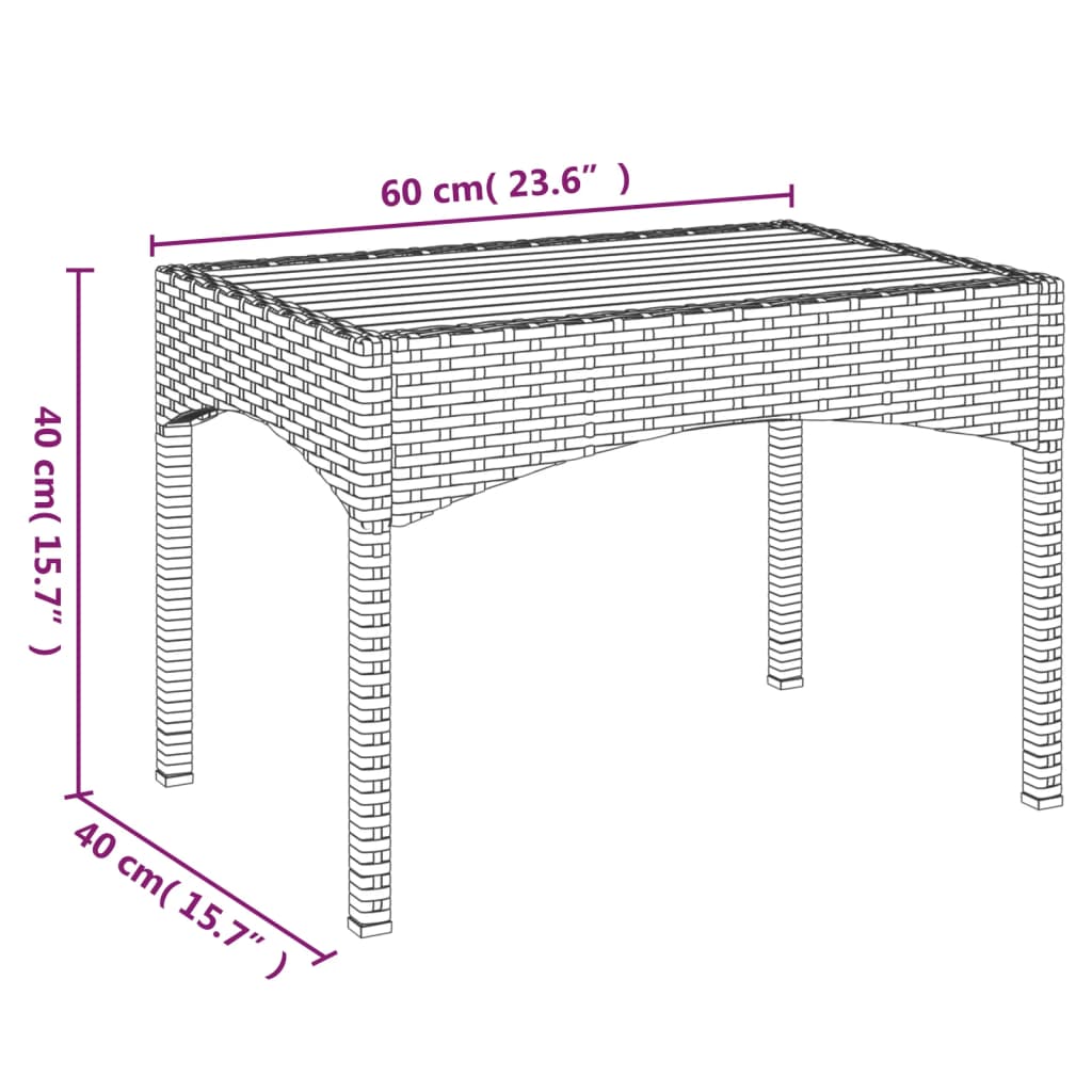 5-delige Tuinset met kussens poly rattan