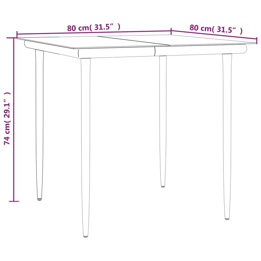 5-delige Tuinset met kussens poly rattan