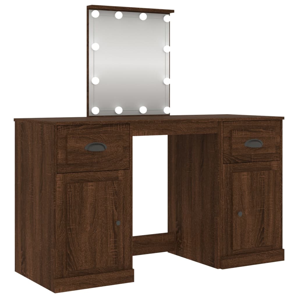 Kaptafel met LED-verlichting 130x50x132,5 cm