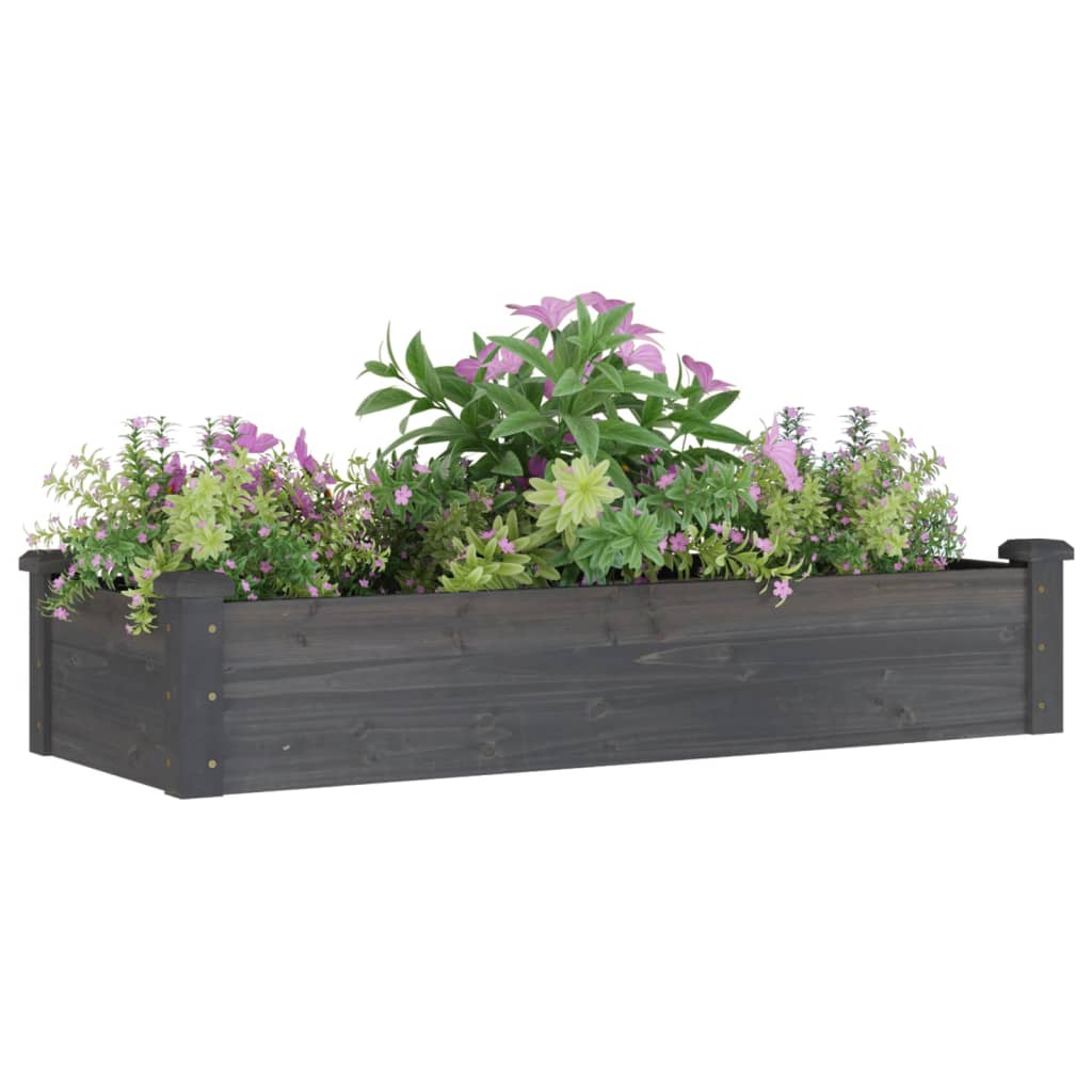 Plantenbak verhoogd met voering 120x60x25 cm vurenhout