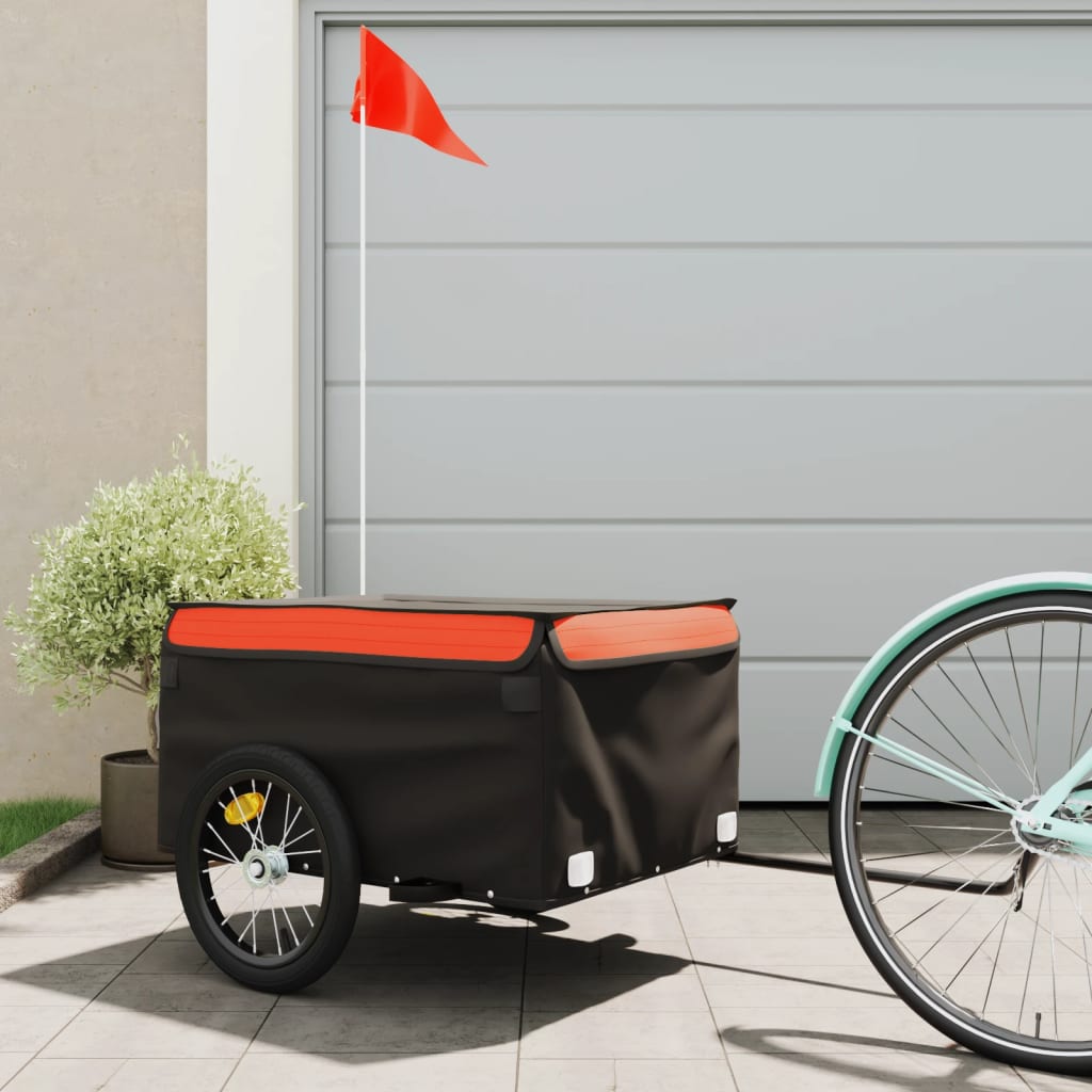 Fietstrailer 30 kg ijzer en