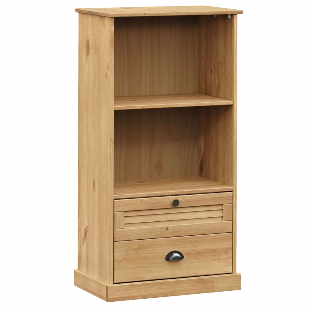 Boekenkast VIGO 60x35x114,5 cm massief grenenhout grijs