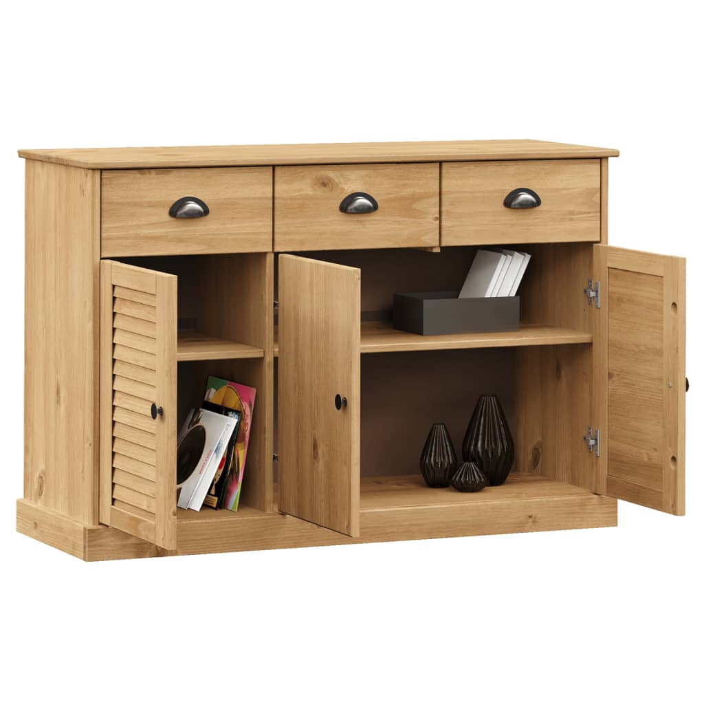 Dressoir met lades VIGO 113x40x75 cm massief grenenhout