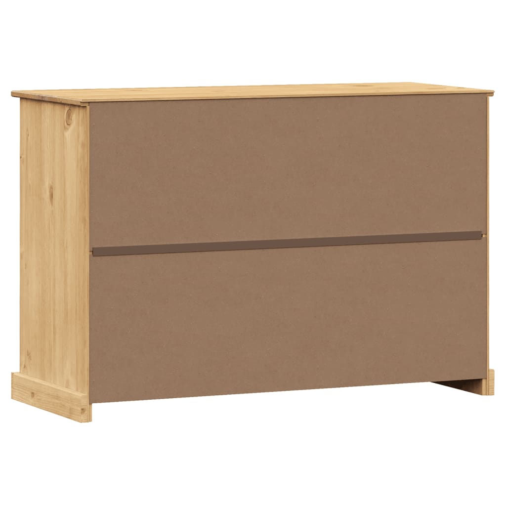 Dressoir met lades VIGO 113x40x75 cm massief grenenhout