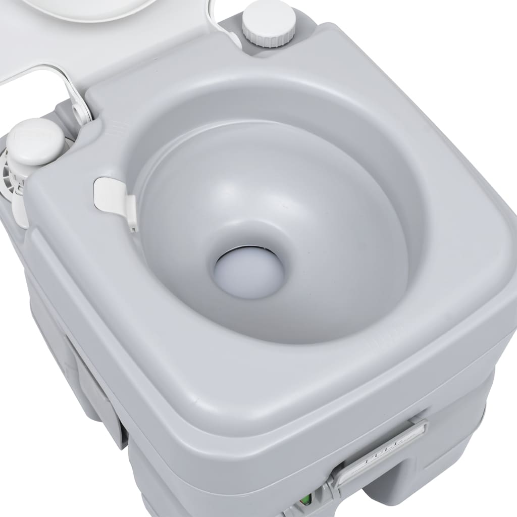 Campingtoilet en watertankset draagbaar