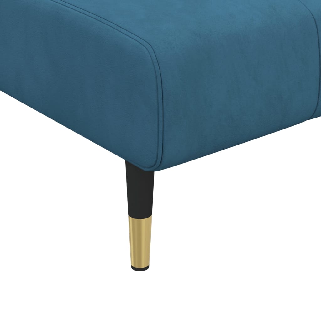 Chaise longue fluweel