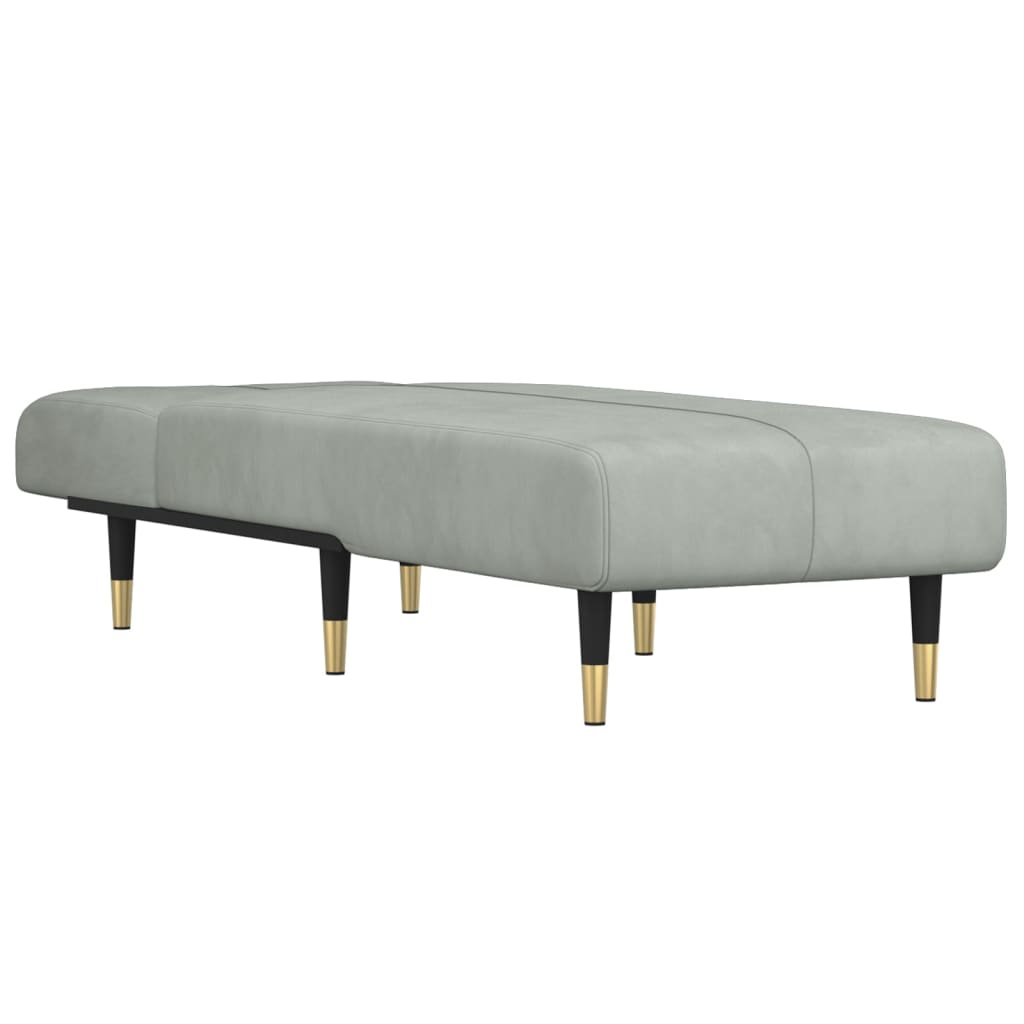 Chaise longue fluweel