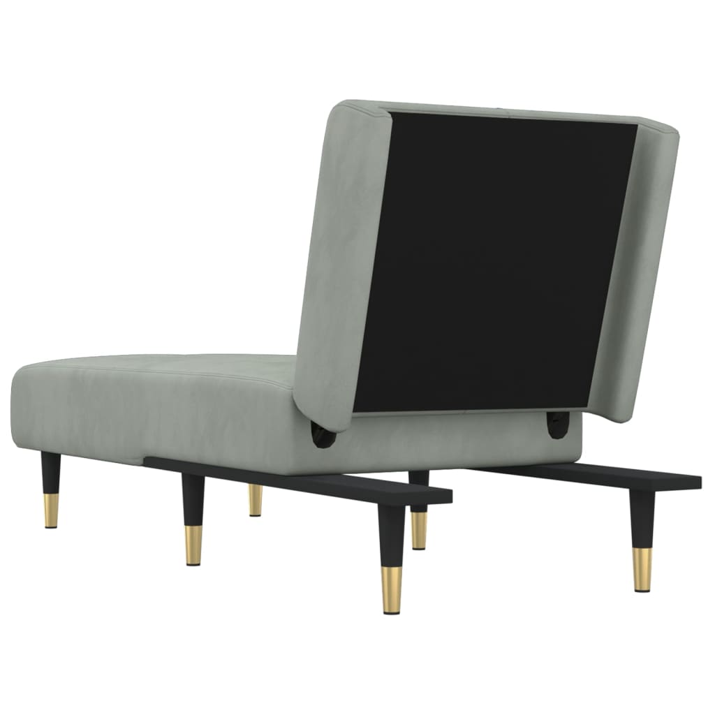 Chaise longue fluweel