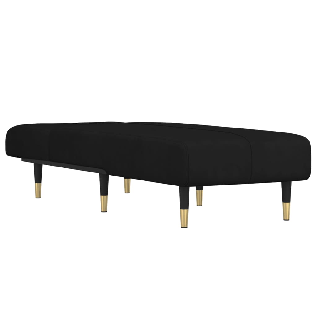 Chaise longue fluweel