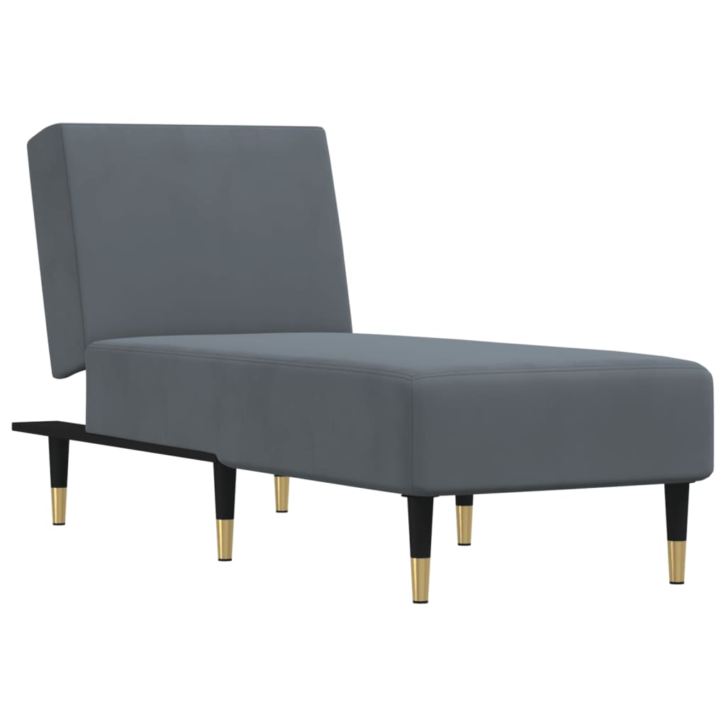 Chaise longue fluweel