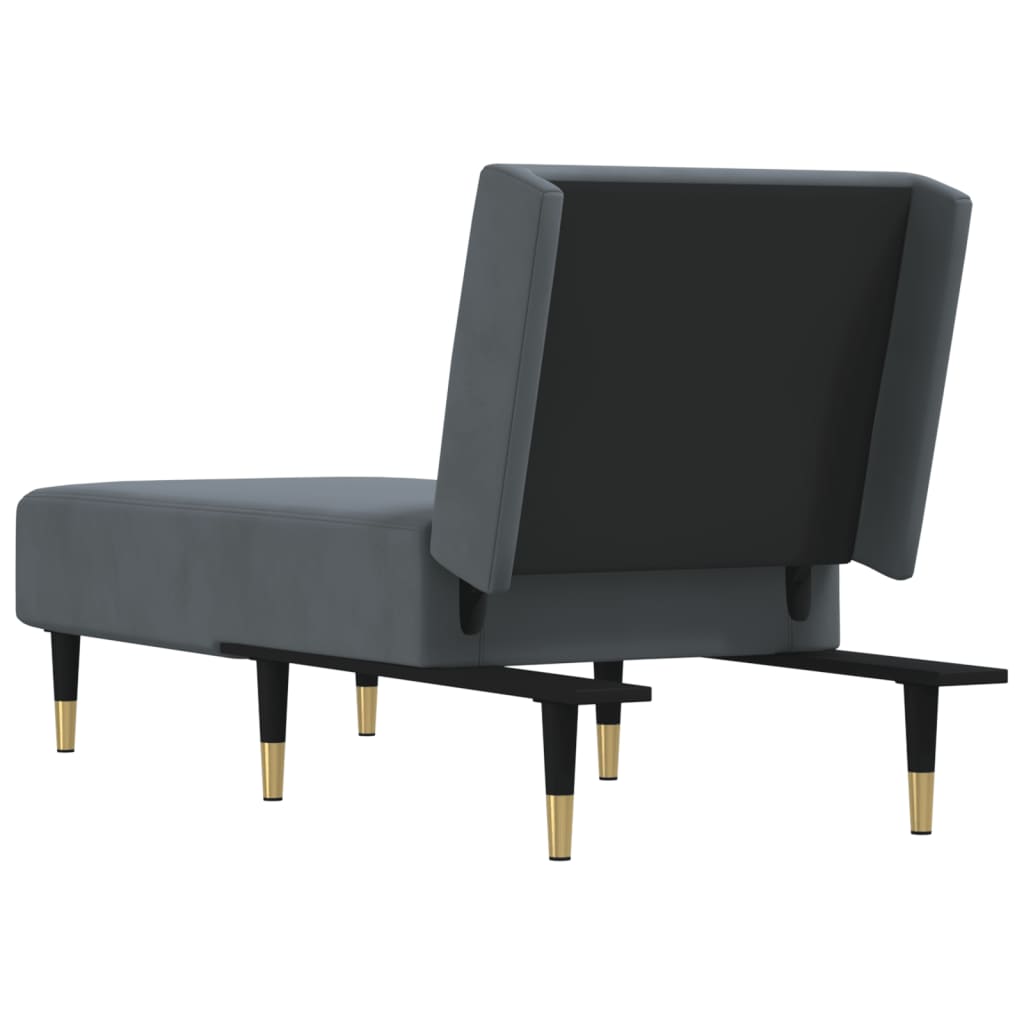 Chaise longue fluweel