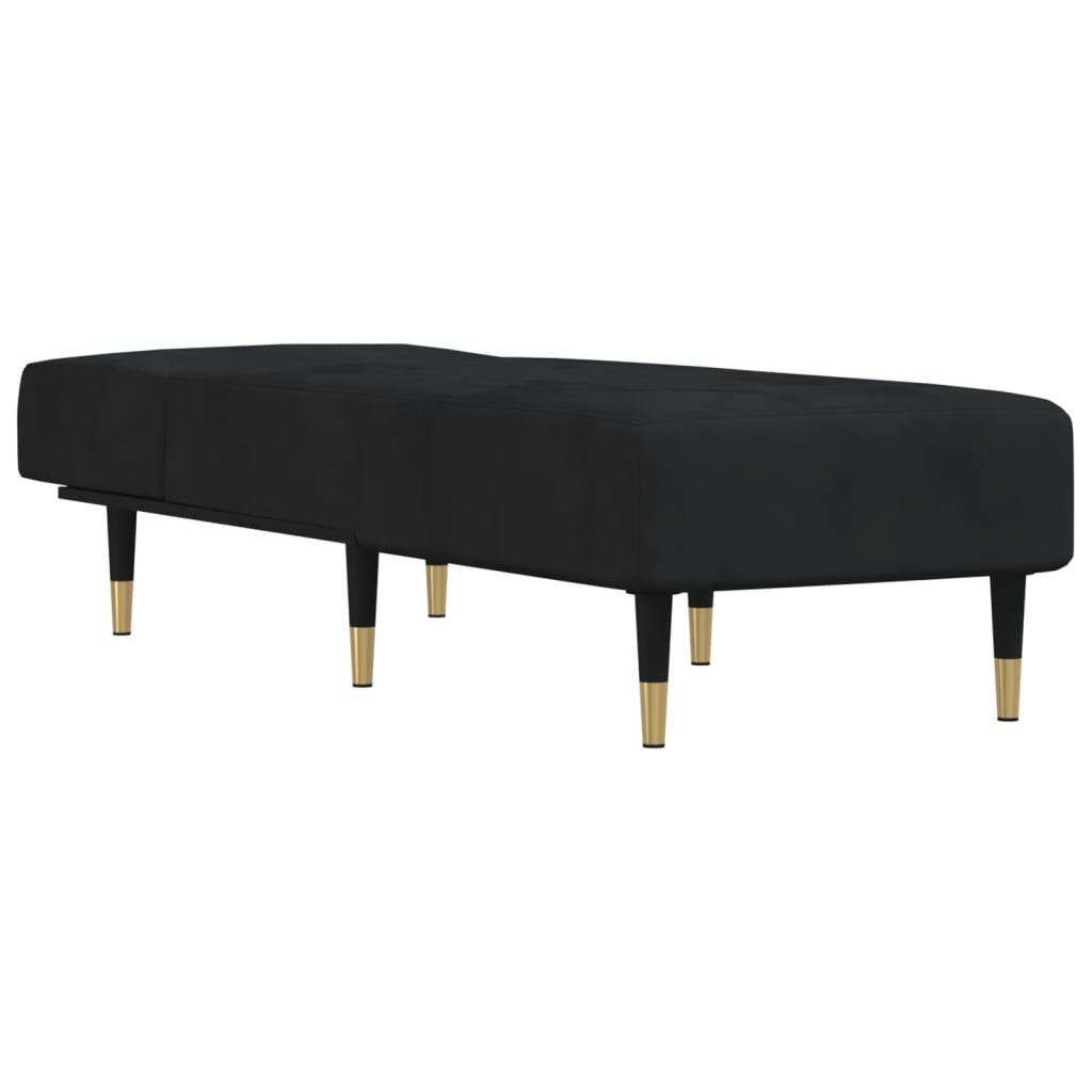 Chaise longue fluweel