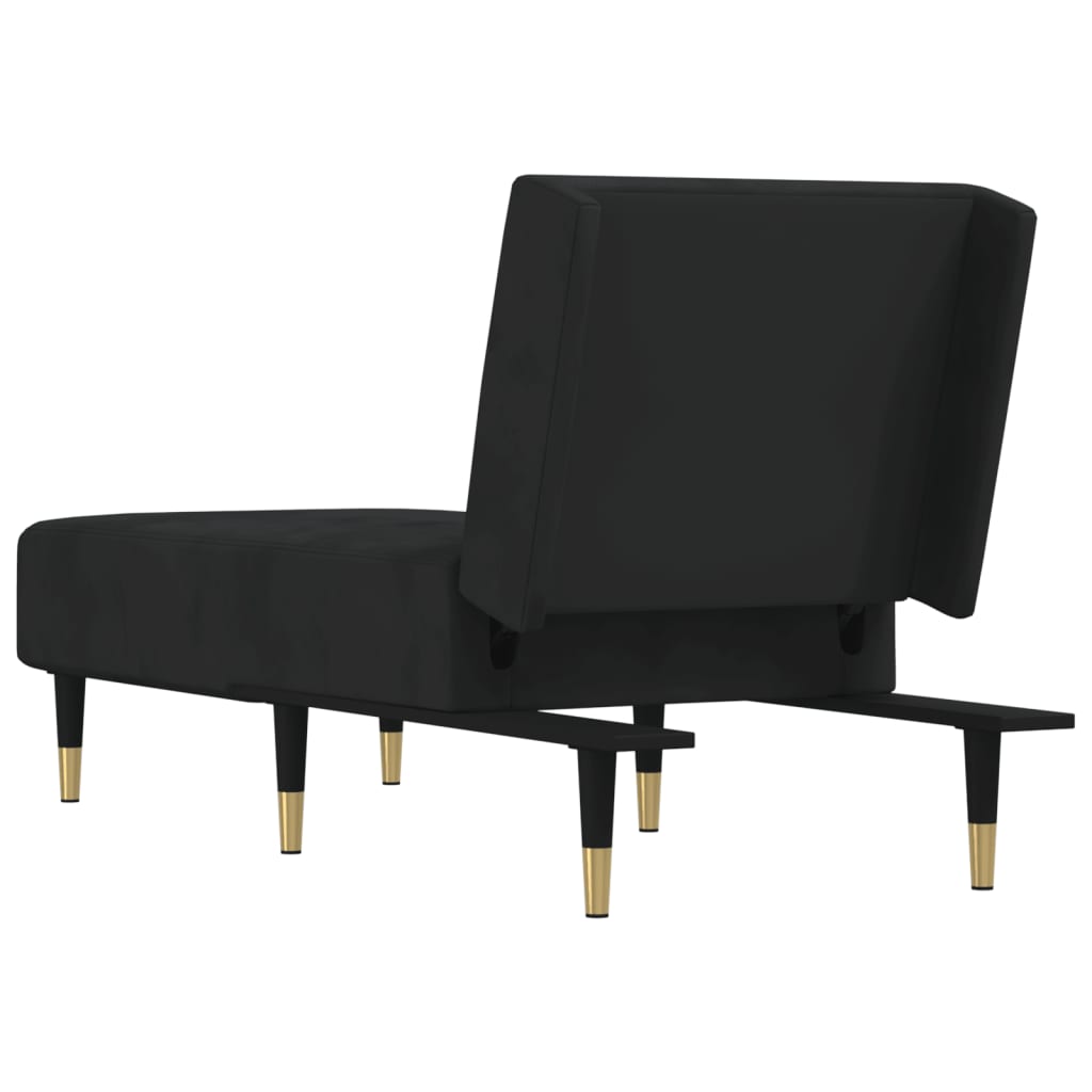 Chaise longue fluweel