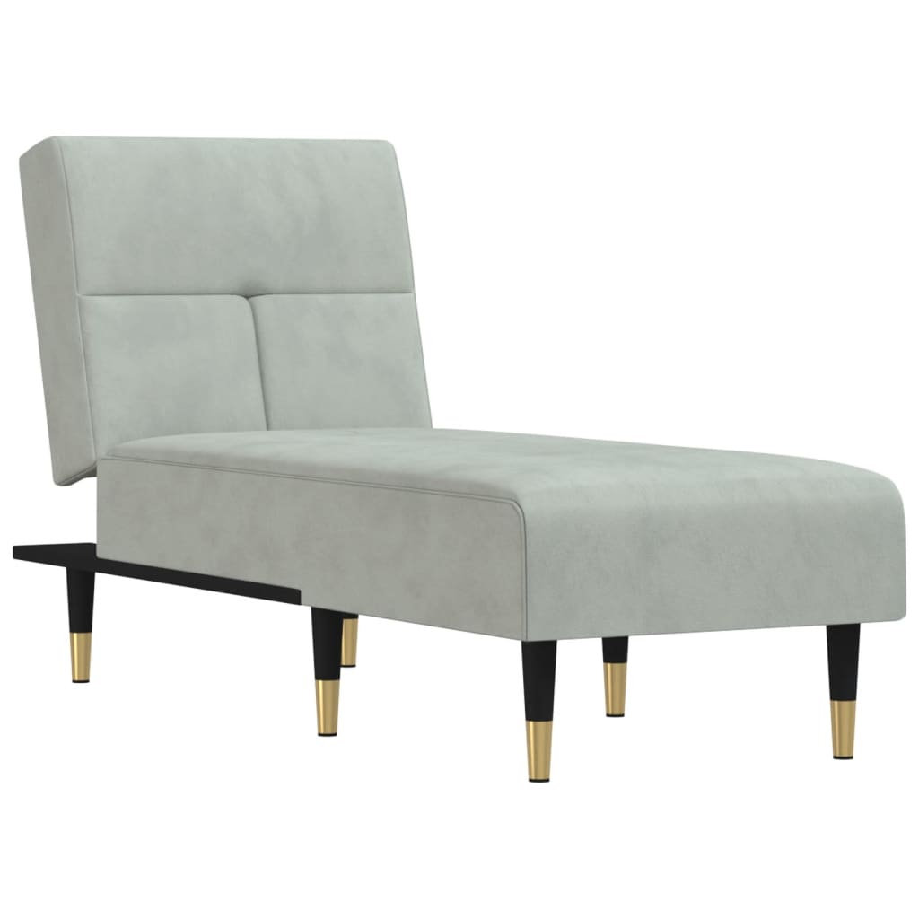 Chaise longue fluweel