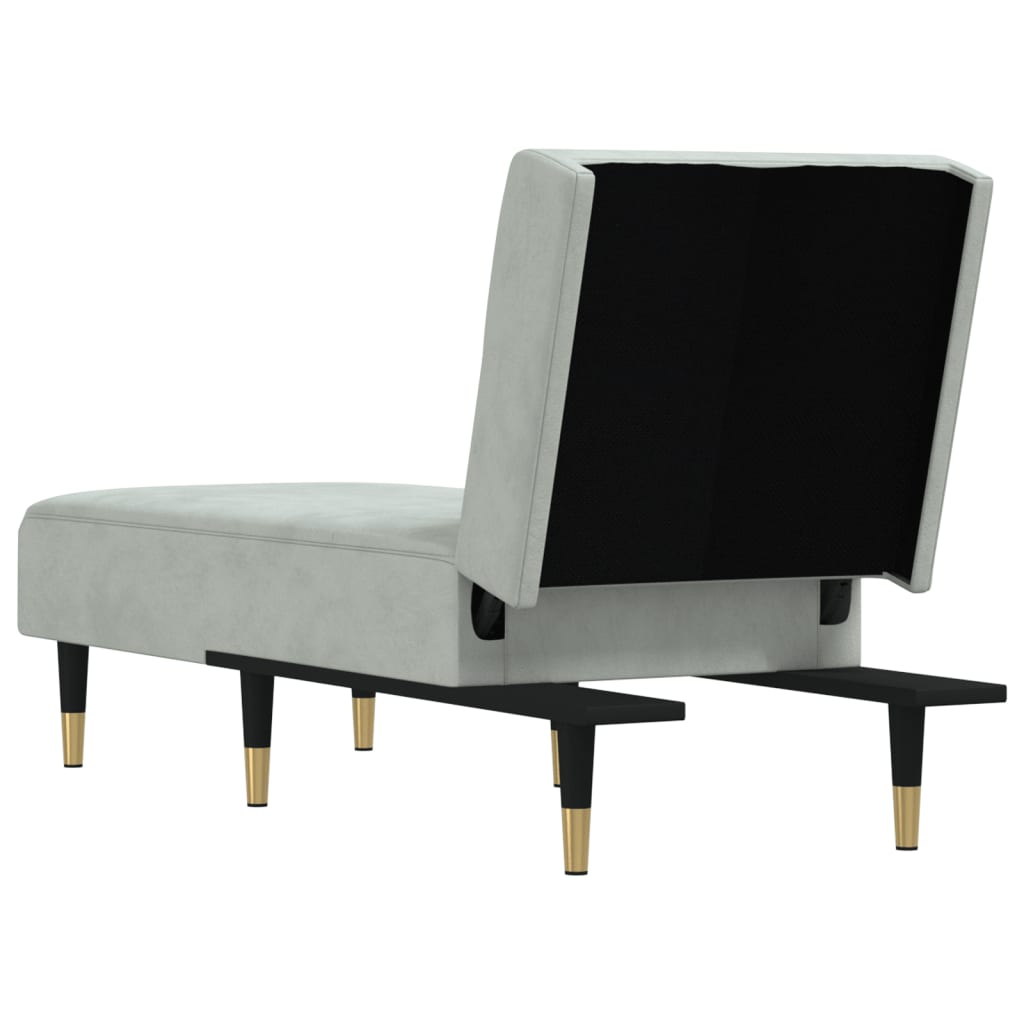 Chaise longue fluweel