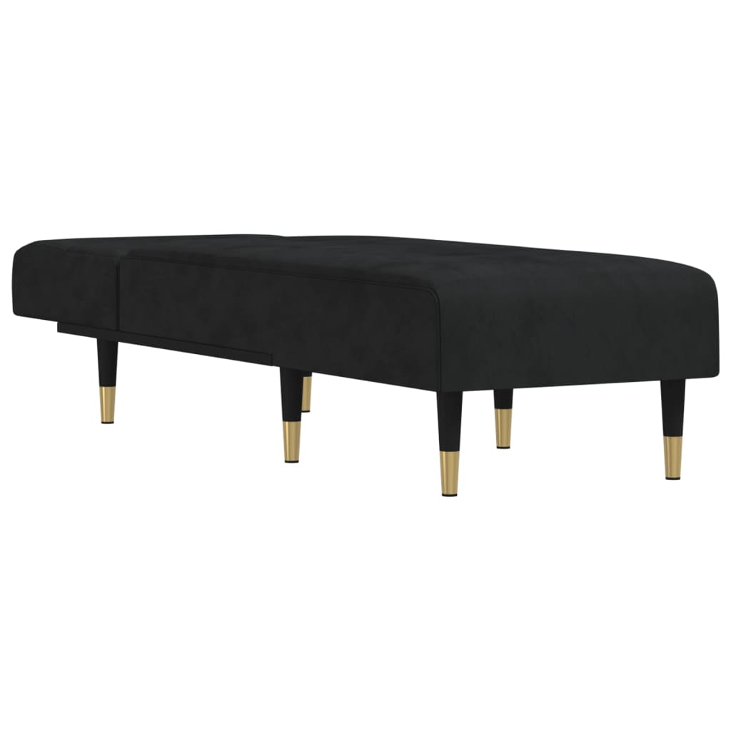 Chaise longue fluweel