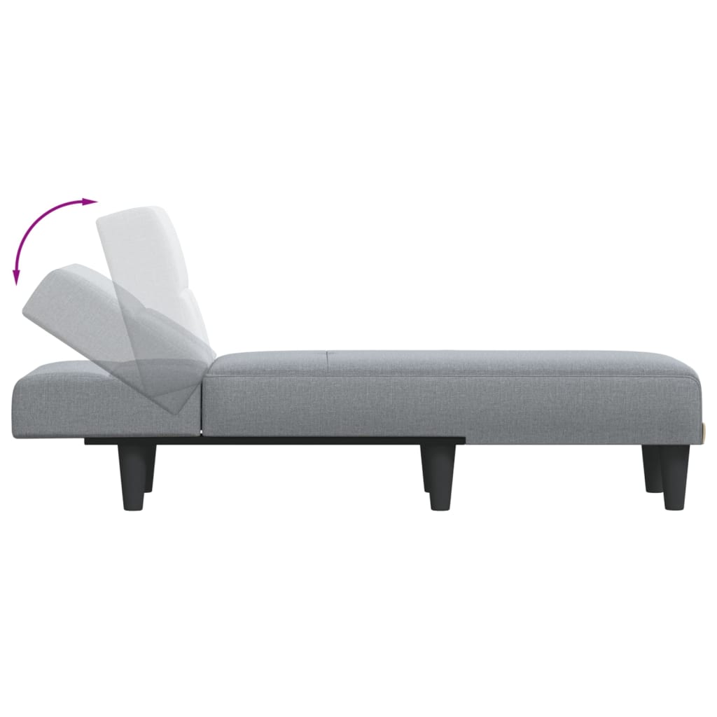 Chaise longue stof