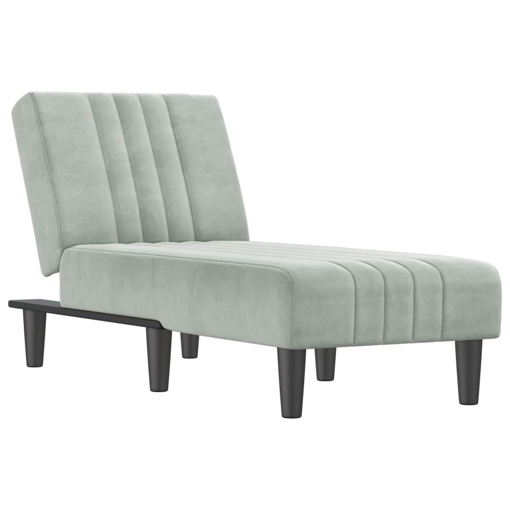 Chaise longue fluweel