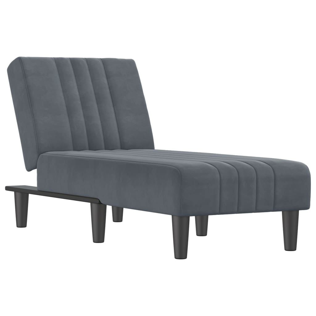 Chaise longue fluweel