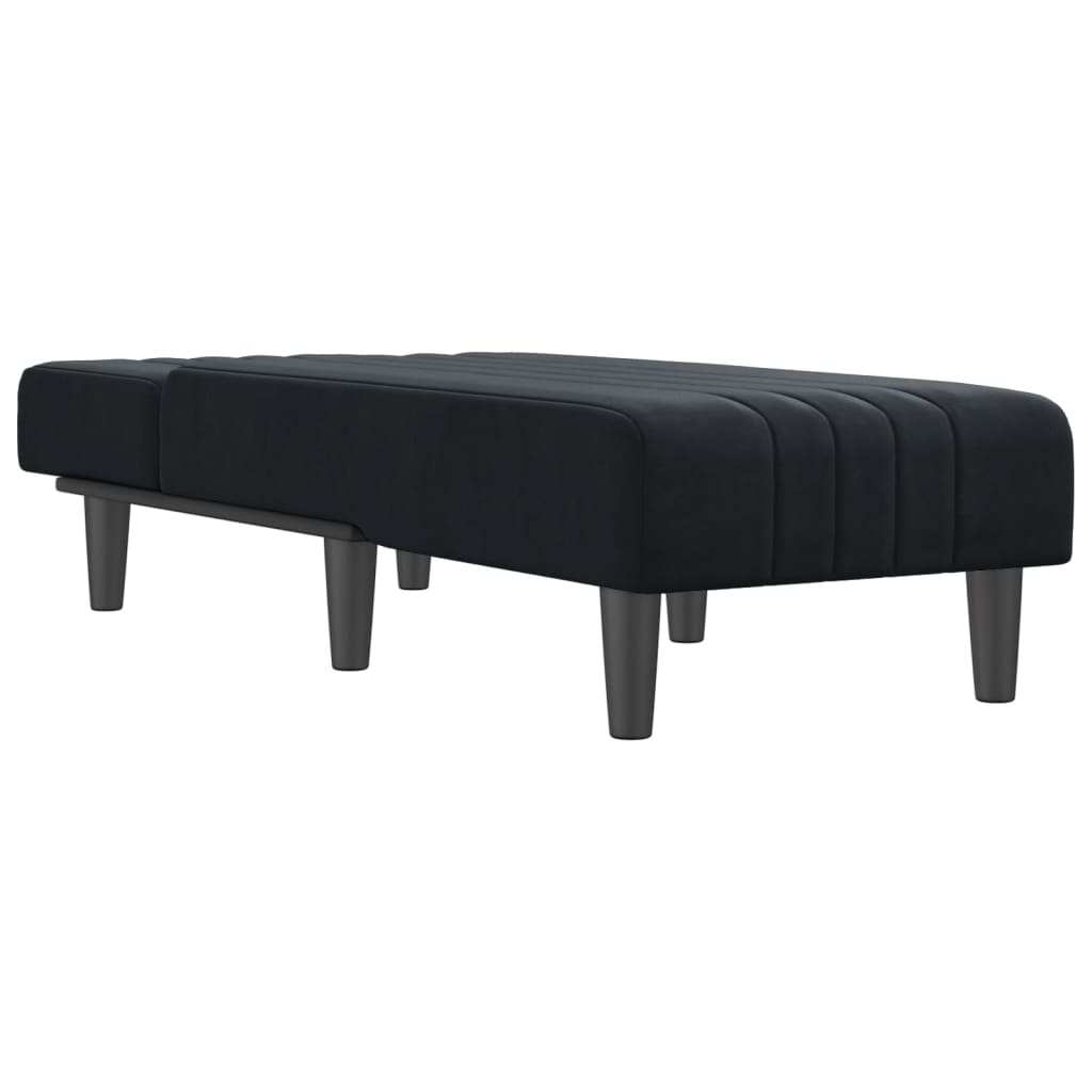 Chaise longue fluweel