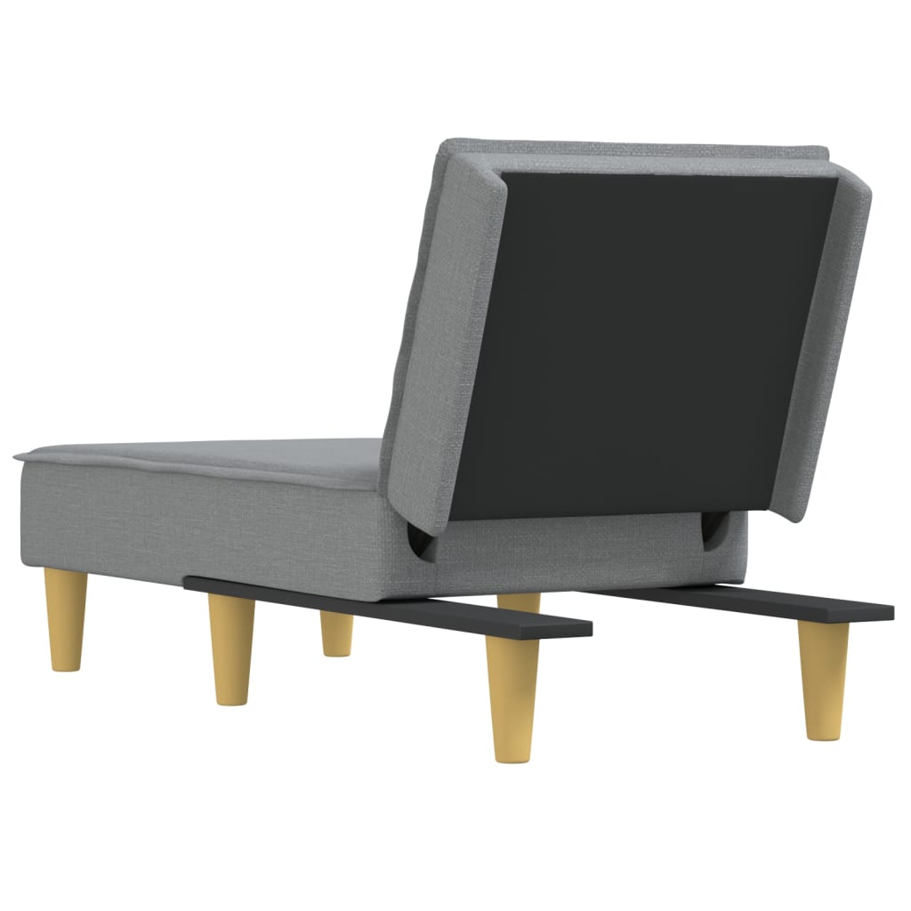 Chaise longue stof donkergrijs