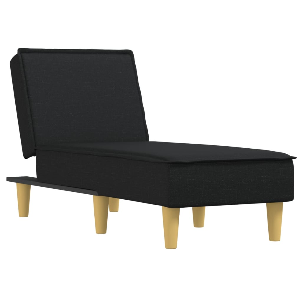 Chaise longue stof donkergrijs