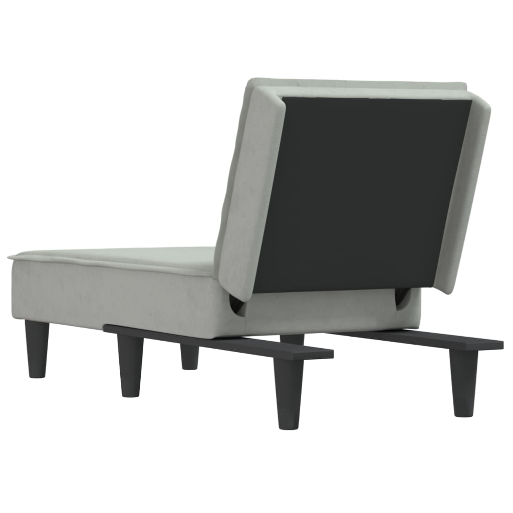 Chaise longue fluweel