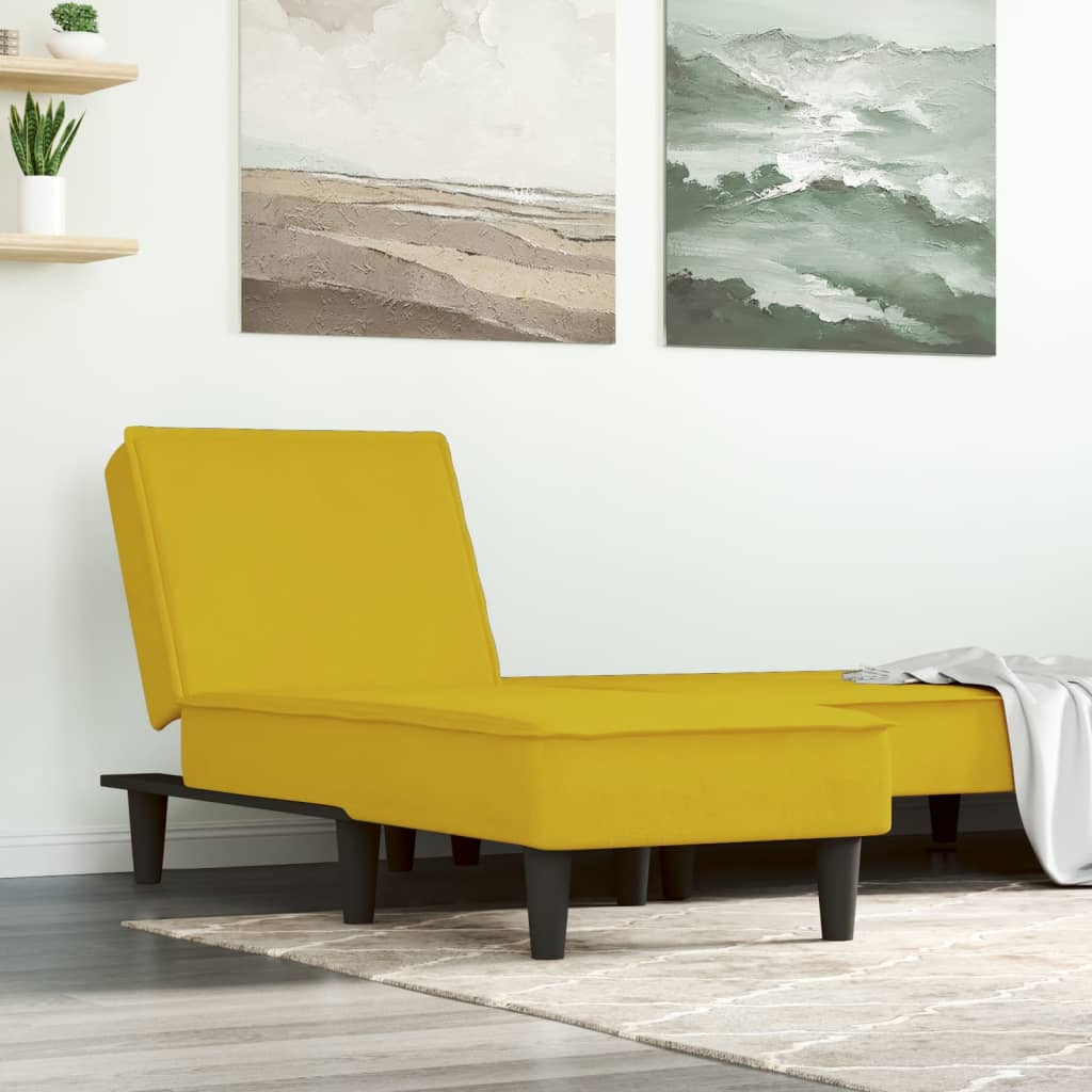 Chaise longue fluweel