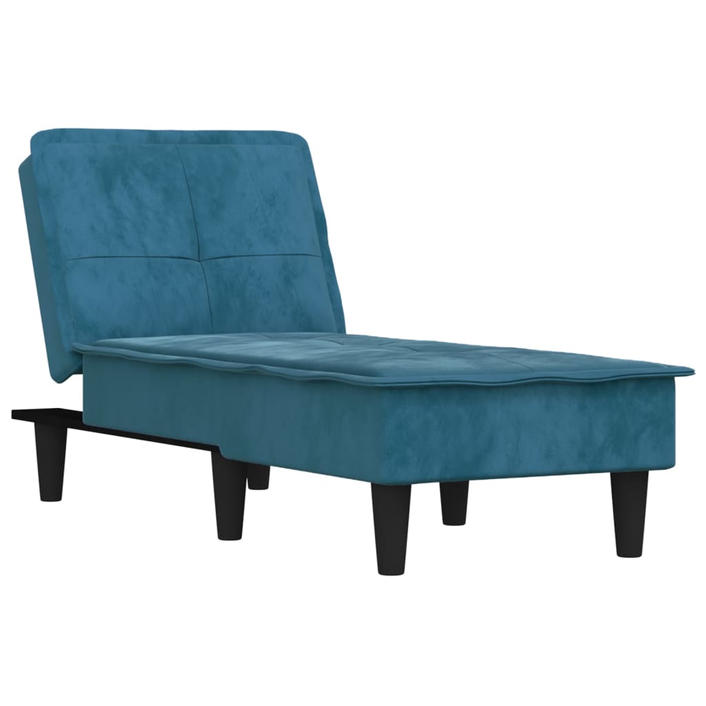 Chaise longue fluweel