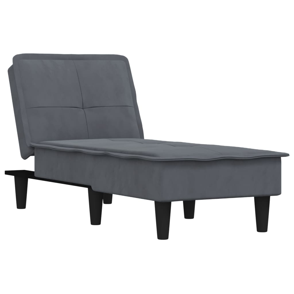 Chaise longue fluweel