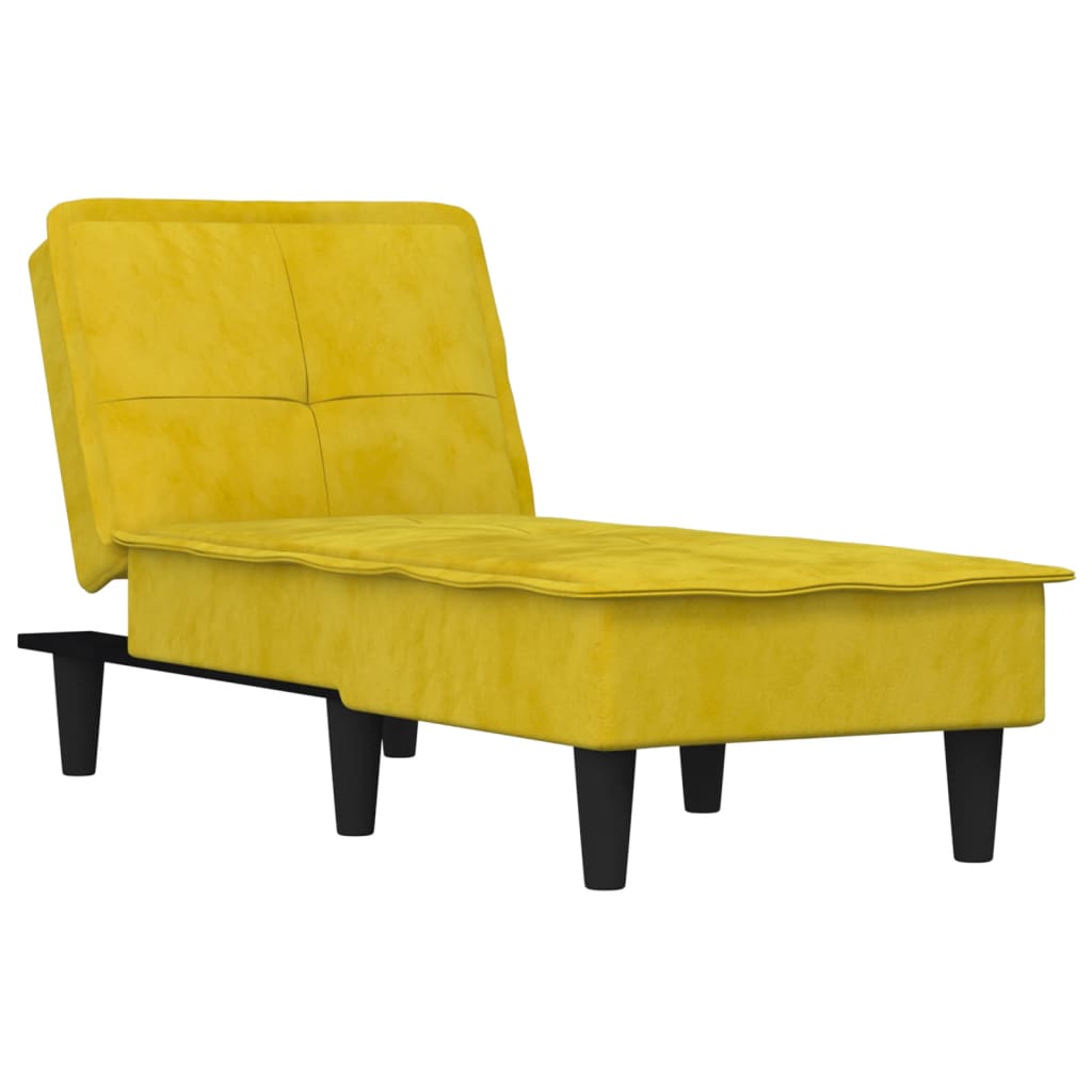 Chaise longue fluweel