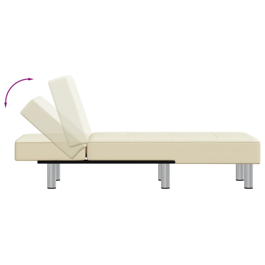 Chaise longue kunstleer