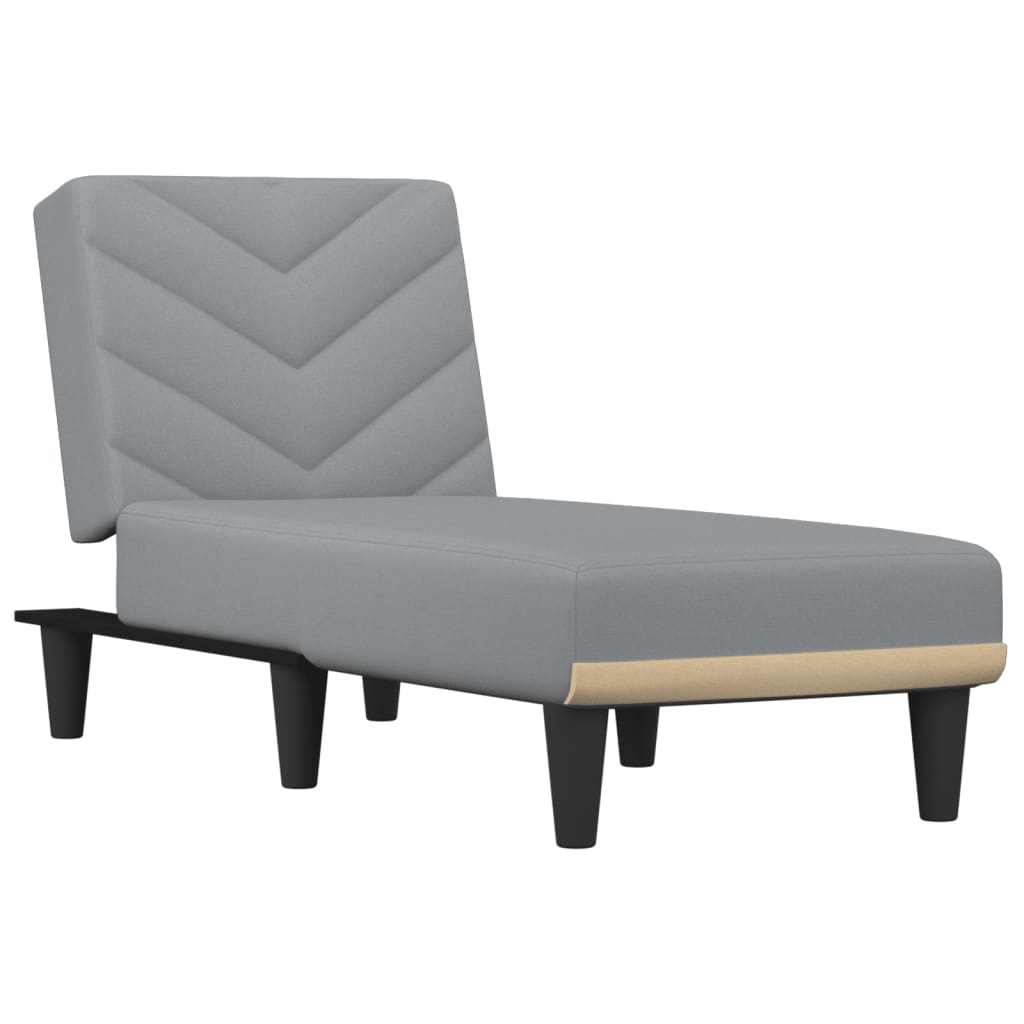 Chaise longue stof donkergrijs