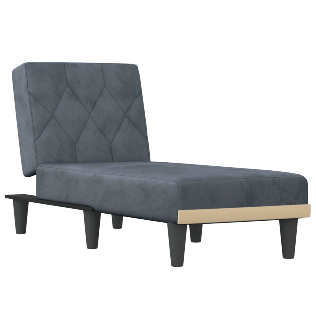 Chaise longue fluweel