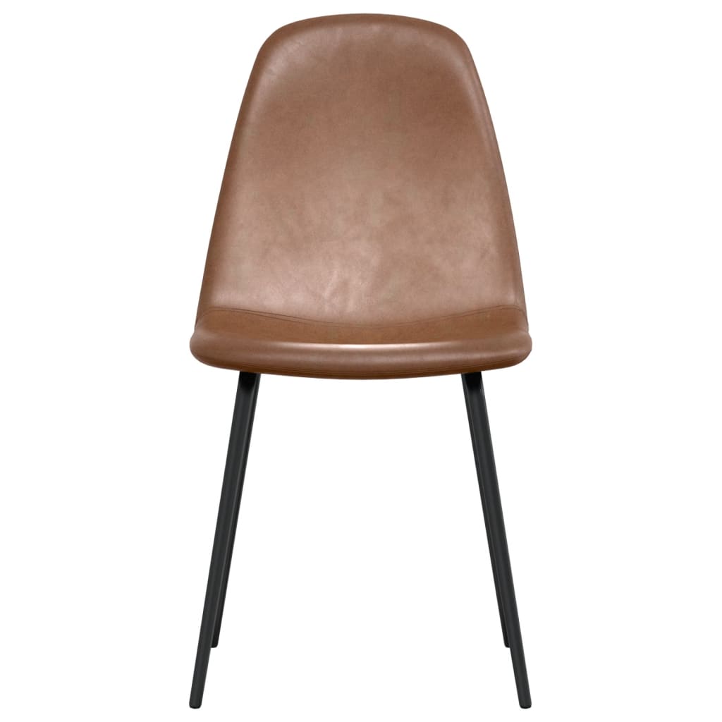 Eetkamerstoelen 2 st 45x53,5x83 cm kunstleer