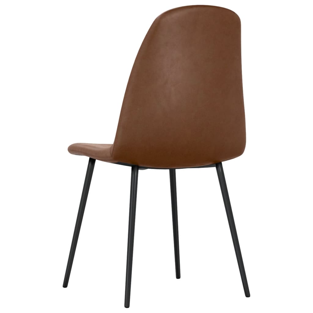 Eetkamerstoelen 2 st 45x53,5x83 cm kunstleer