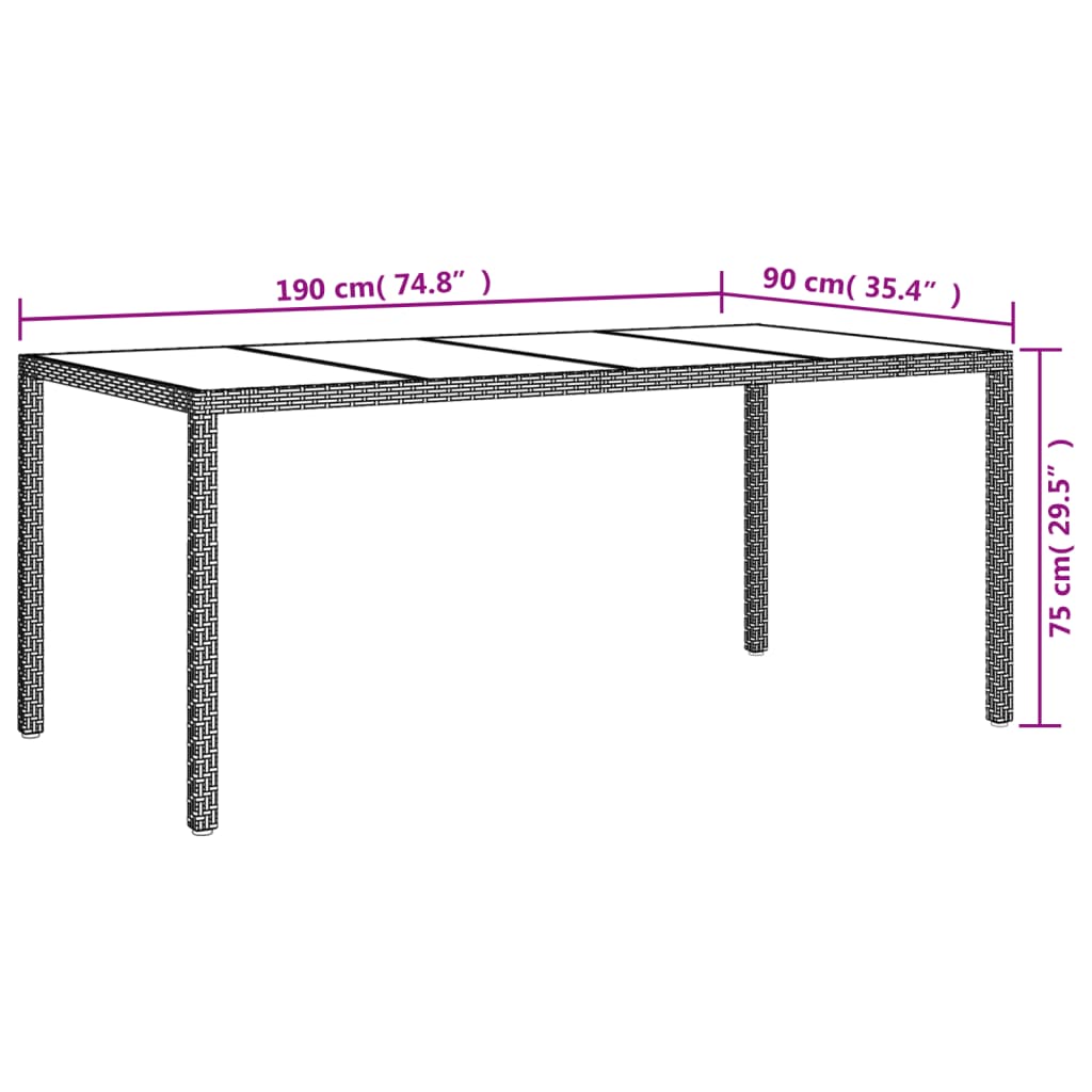 11-delige Tuinset met kussens poly rattan wit